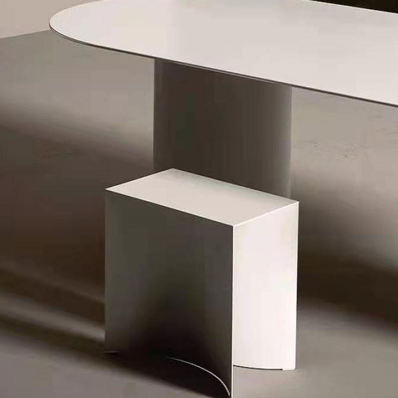 ソリッドウッドオーバルオフィスデスク会議室のための現代的なライティングデスク