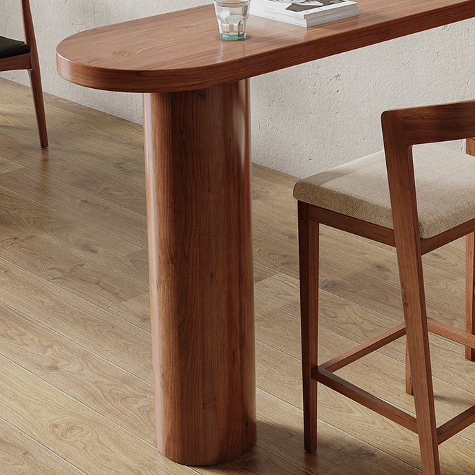 Modern Free Form Bar Table Set 1/3 Pcs Pine Solid Wood Bar Table and Stools in Brown Clearhalo 'Bar Furniture' 'furn' 'furn_home_bar_bar_sets' 'Furniture' 'Home Bars & Bar Sets' 'home_bar_bar_sets' 'Kitchen & Dining Furniture' 1200x1200_8e58d3b2-5ea3-4ba0-a658-74092b607095