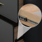 Glam Chest Bedroom Stone Vertical Storage Chest with 5 Drawers