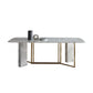 Traditional Luxury Dining Table Rectangle Stone Dining Table with Gold Frame Clearhalo ' dining_table' 'Dining Tables & Seating' 'Dining Tables' 'furn' 'furn_dining_table' 'Furniture' 'furniture_dining_table' 'Kitchen & Dining Furniture' 'kitchen&dining_furn' 'kitchen' 'kitchen_dining_table' 1200x1200_8e5cdd92-2fd9-4524-9bf9-fdeb6d03e149
