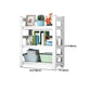 Metal Bookshelf, Multi Tiers Contemporary Bookcase for Living Room