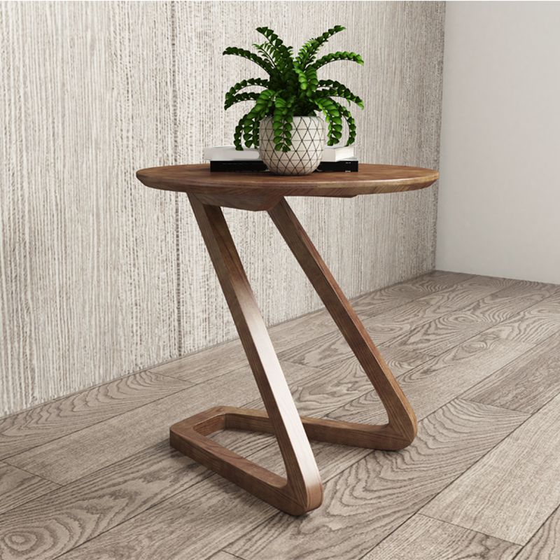 Side Table Solid Wood Abstract Round Scandinavian Living Room End Table Clearhalo 'Coffee & Accent Tables' 'End & Side Tables' 'end_side_tables' 'furn' 'furn_end_side_tables' 'Furniture' 'Living Room Furniture' 1200x1200_8e5f4846-1c79-4960-988c-a5c2ffe2fd39