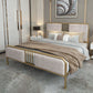 Contemporary Metal Upholstered Headboard Rectangular Panel Bed Clearhalo 'Bedroom Furniture' 'Beds' 'furn' 'furn_beds' 'Furniture' 1200x1200_8e5f7c4f-ab35-4888-b399-99ab2a962e70