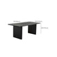 Black Pine Wood Dining Table Modern Indoor Rectangle Dinette Table Clearhalo 'Dining Tables & Seating' 'Dining Tables' 'dining_table' 'furn' 'furn_dining_table' 'Furniture' 'Kitchen & Dining Furniture' 1200x1200_8e60f3cc-2409-4091-869b-238fb1ad331d