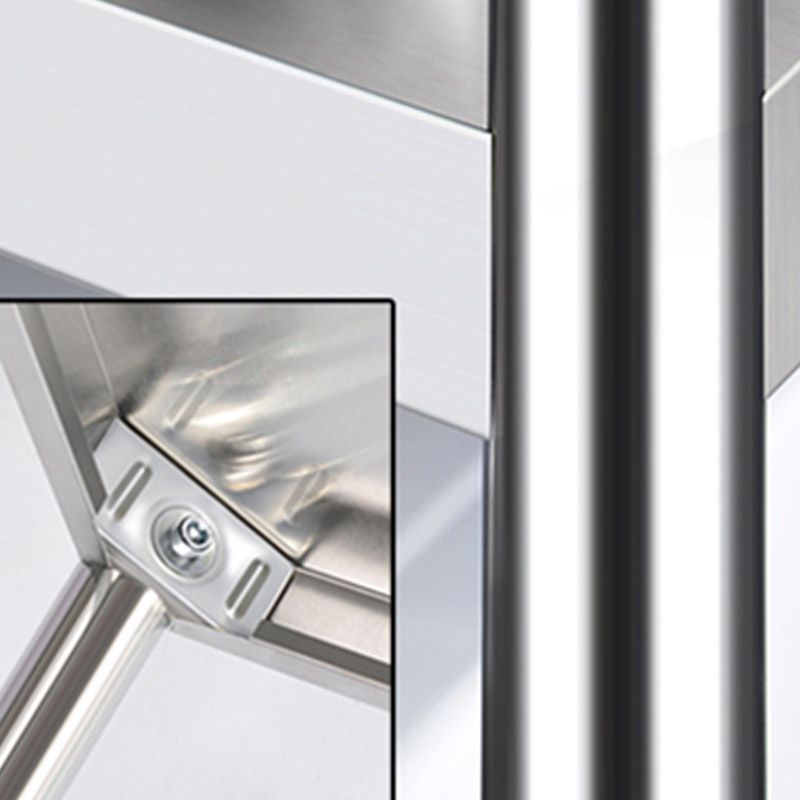 Mesa de preparación de acero inoxidable Carreto de cocina Carreting en plata