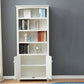 Contemporary Wood Bookshelf Standard Closed Back White Bookcase Clearhalo 'Bookcases' 'furn' 'furn_bookcases' 'Furniture' 'Office Furniture' 1200x1200_8e649e31-5139-46b0-a091-0d995e1c2ee3