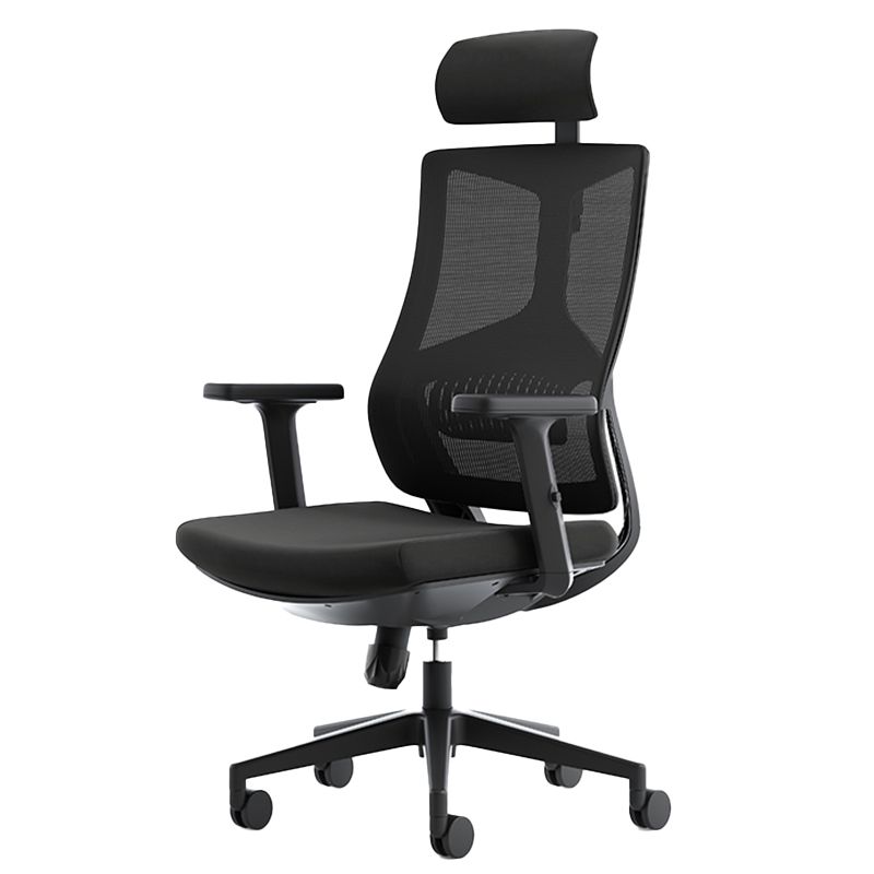 Silla de oficina contemporánea de 25 "W giratoria silla de escritorio de aire acondicionado transpirable