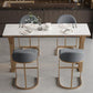 Glam Bucket Dining Stools Low Back Bar Stools with Gold Metal Base Clearhalo 'Bar Furniture' 'Bar Stools' 'bar_stools' 'furn' 'furn_bar_stools' 'Furniture' 'Kitchen & Dining Furniture' 1200x1200_8e672ee7-0907-4ad4-87d6-2da0f39813d7