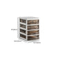 Vertical Transparent Filing Cabinet Modern Plastic File Cabinet