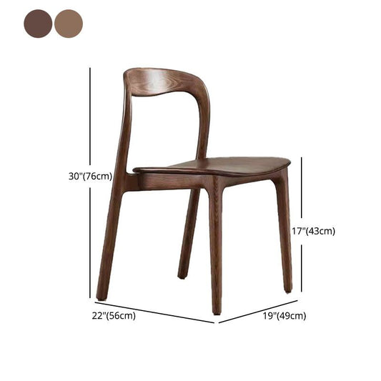 Sedia in stile moderno da pranzo sedie senza braccio con gambe in legno per cucina