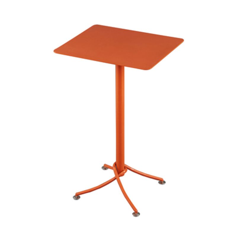 Metal Bar Dining Table Industrial Bar Height Cocktail Table with Pedestal