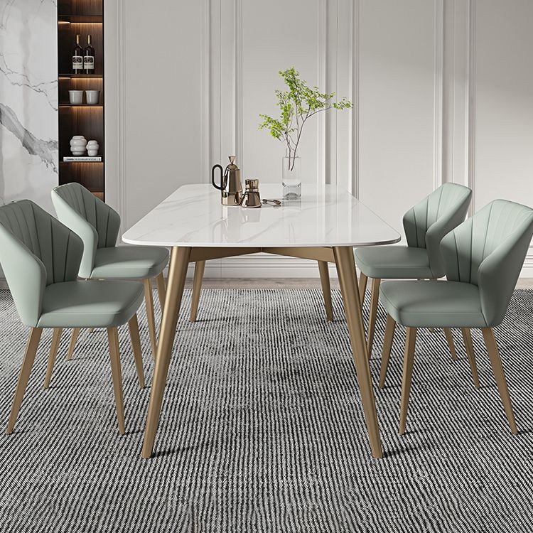 Contemporary Table Dining Set with Sintered Stone Table and Upholstered Chairs Clearhalo 'Dining Room Sets' 'Dining Tables & Seating' 'dining_room_set' 'furn' 'furn_dining_room_set' 'Furniture' 'furniture_dining_room_set' 'Kitchen & Dining Furniture' 'kitchen&dining_furn' 'kitchen' 1200x1200_8e6a42a3-7cbb-44ad-99cd-b09301bf01d4