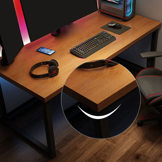 Bureau d'écriture rectangulaire en bois massif bureau de jeu industriel pour la maison