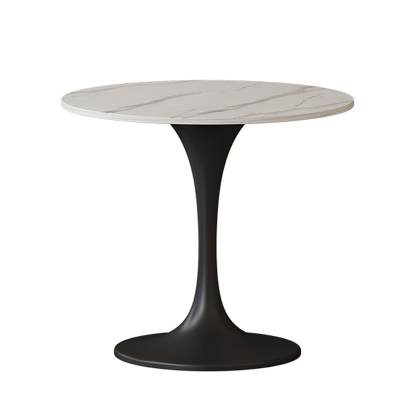 Runde Esstisch Set mit Metallbasis 1/5 Stücke moderne Esseet -Set für Küche