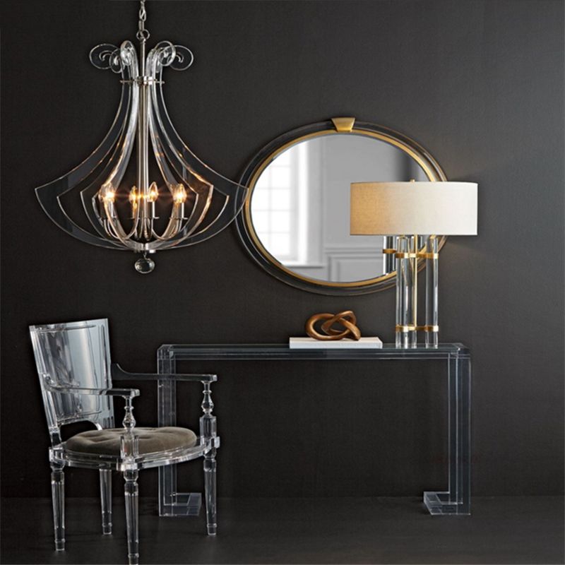 Acrylic Contemporary Rectangular Dining Table Clear Glass Table for Dining Room Clearhalo ' dining_table' 'Dining Tables & Seating' 'Dining Tables' 'furn' 'furn_dining_table' 'Furniture' 'furniture_dining_table' 'Kitchen & Dining Furniture' 'kitchen&dining_furn' 'kitchen' 'kitchen_dining_table' 1200x1200_8e6c5725-9466-4598-ba94-aeba86285286