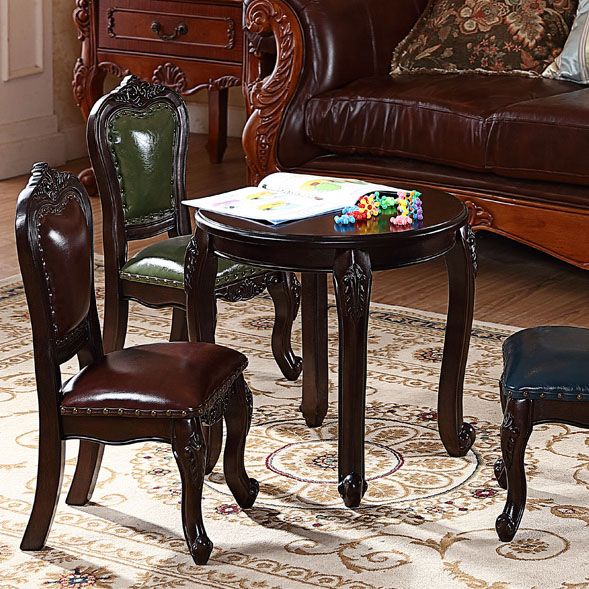 Victoria Style Rubberwood Chairs Open Back Side Kitchen Chairs Set Clearhalo ' kitchen&dining_furn' 'Dining Chairs' 'Dining Tables & Seating' 'dining_chair' 'furn' 'furn_dining_chair' 'Furniture' 'furniture_dining_chair' 'Kitchen & Dining Furniture' 'kitchen' 1200x1200_8e6c9e2d-56f3-473a-9074-87cbcd53f61e
