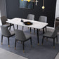 Industrial Sintered Stone Dining Table Rectangle Table with 4 Legs Clearhalo 'Dining Tables & Seating' 'Dining Tables' 'dining_table' 'furn' 'furn_dining_table' 'Furniture' 'Kitchen & Dining Furniture' 1200x1200_8e6ccfc5-e058-4c88-a272-cda699456bf9
