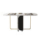 Modern Sintered Stone Dining Table White Rectangle Drop-Leaf 59" Dining Table Clearhalo ' dining_table' 'Dining Tables & Seating' 'Dining Tables' 'furn' 'furn_dining_table' 'Furniture' 'furniture_dining_table' 'Kitchen & Dining Furniture' 'kitchen&dining_furn' 'kitchen' 'kitchen_dining_table' 1200x1200_8e6d1069-21e4-49ef-a8e3-850790efce5c