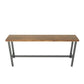 Brown Modern Style Bar Table Pine Wood and Iron Outdoor Bar Table Clearhalo 'Bar Furniture' 'Bar Tables' 'bar_tables' 'furn' 'furn_bar_tables' 'Furniture' 'furniture_bar_tables' 'Kitchen & Dining Furniture' 1200x1200_8e6df225-66bc-4884-9f57-74c0af438fba