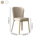 Glam Style Kitchen Dining Chair Metal Dining Armless Side Chair Clearhalo ' kitchen&dining_furn' 'Dining Chairs' 'Dining Tables & Seating' 'dining_chair' 'furn' 'furn_dining_chair' 'Furniture' 'furniture_dining_chair' 'Kitchen & Dining Furniture' 'kitchen' 1200x1200_8e713ba2-dffb-471d-ab1c-e543d2046fae