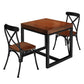 Solid Wood Industrial Dining Table Brown Square Table with Trestle Base for Dinning Room Clearhalo ' dining_table' 'Dining Tables & Seating' 'Dining Tables' 'furn' 'furn_dining_table' 'Furniture' 'furniture_dining_table' 'Kitchen & Dining Furniture' 'kitchen&dining_furn' 'kitchen' 'kitchen_dining_table' 1200x1200_8e717b3d-60b1-409a-b3d3-f83d9be07cf3