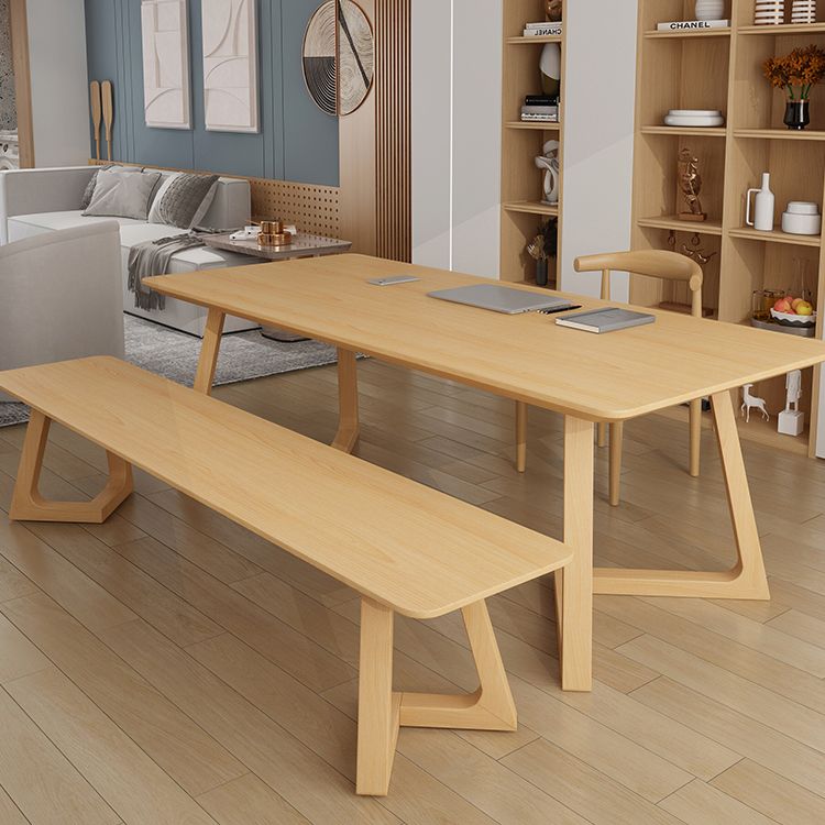 Modern Style Home Office Desk Rectangular Solid Wood Writing Desk Clearhalo 'furn' 'furn_office_desk' 'Furniture' 'furniture_office_desk' 'Office Desks' 'Office Furniture' 'office_desk' 1200x1200_8e7324d5-8855-4a53-bf22-71ab301a3420