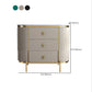 Cómoda de almacenamiento vertical de piedra Glam, cómoda para dormitorio con 3 cajones