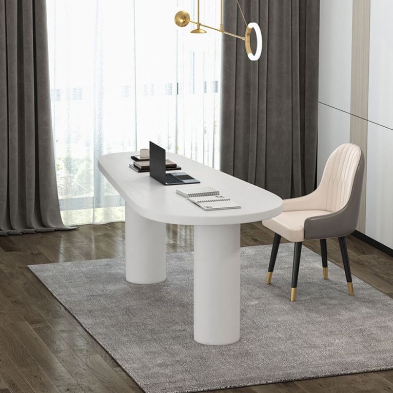 Scrivania in bianco e nero Scrivania da ufficio in legno di frassino industriale