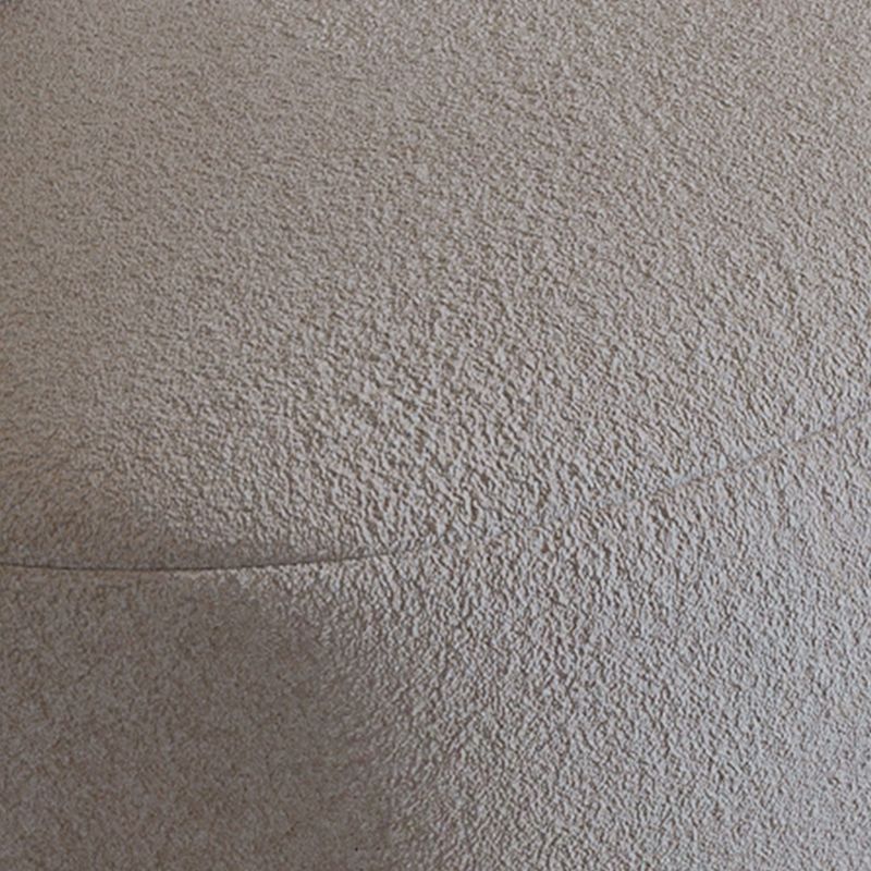 Wool Armless Curved Sofa Contemporary White Sofa with Tight Back