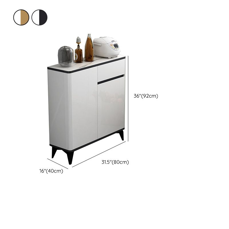 Boîte à plateau de buffet Glam Board étagère réglable avec armoires et tiroirs