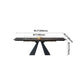 Modern Style Gray Dining Table Rectangle Sintered Stone Dining Table with Black Frame Clearhalo ' dining_table' 'Dining Tables & Seating' 'Dining Tables' 'furn' 'furn_dining_table' 'Furniture' 'furniture_dining_table' 'Kitchen & Dining Furniture' 'kitchen&dining_furn' 'kitchen' 'kitchen_dining_table' 1200x1200_8e76ef22-3355-4756-80a8-2c6d70a09b92