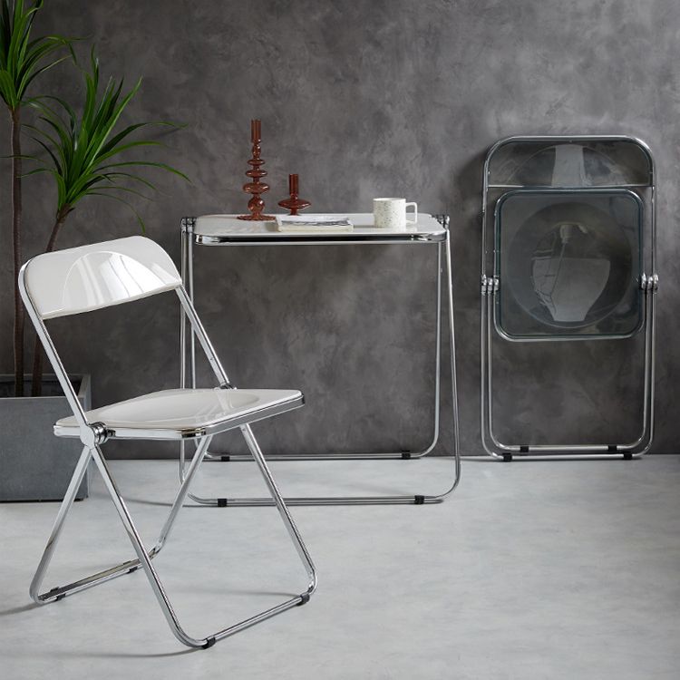 Modern Style Office Desk Home Bedroom Acrylic Adjustable Folding Table,25.1"L X 19.6"W Clearhalo 'furn' 'furn_office_desk' 'Furniture' 'furniture_office_desk' 'Office Desks' 'Office Furniture' 'office_desk' 1200x1200_8e786419-c4e1-4316-ba98-fae3605b34dc