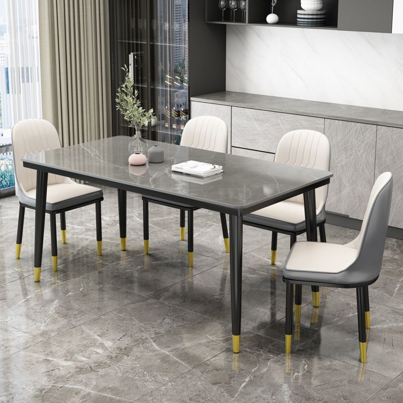 Simple Sintered Stone Top Dining Table Rectangle Shape Standard Dining Table for Kitchen Clearhalo ' dining_table' 'Dining Tables & Seating' 'Dining Tables' 'furn' 'furn_dining_table' 'Furniture' 'furniture_dining_table' 'Kitchen & Dining Furniture' 'kitchen&dining_furn' 'kitchen' 'kitchen_dining_table' 1200x1200_8e78ca7b-d217-4684-bf1f-a2b760717005