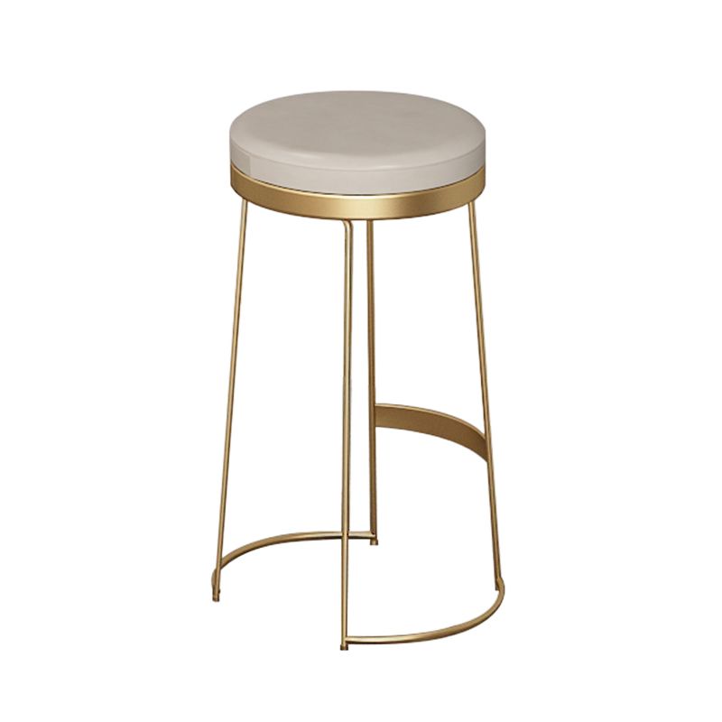 Scandinavian Backless Round BarStools for Home Upholstered Counter Height Stool Clearhalo 'Bar Furniture' 'Bar Stools' 'bar_stools' 'furn' 'furn_bar_stools' 'Furniture' 'furniture_bar_stools' 'Kitchen & Dining Furniture' 1200x1200_8e78cd13-4140-4c63-82ec-cfd517c22334