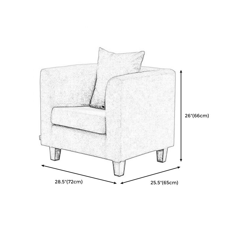 Arm Chair 28.3" L x25.5" W x25.9" H Solid Wood Frame Chair for Living Room Clearhalo 'Accent Chairs' 'accent_chairs' 'Chairs & Seating' 'furn' 'furn_accent_chairs' 'Furniture' 'furniture_accent_chairs' 'Living Room Furniture' 1200x1200_8e78d859-b129-4d3e-827a-5000276c964b