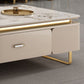 27" Wide Glam Cocktail Table Rectangle Coffee Table with Drawer Clearhalo 'Coffee & Accent Tables' 'Coffee Tables' 'coffee_tables' 'furn' 'furn_coffee_tables' 'Furniture' 'Living Room Furniture' 1200x1200_8e79f54e-2c5c-4a90-80a2-1843c03023aa