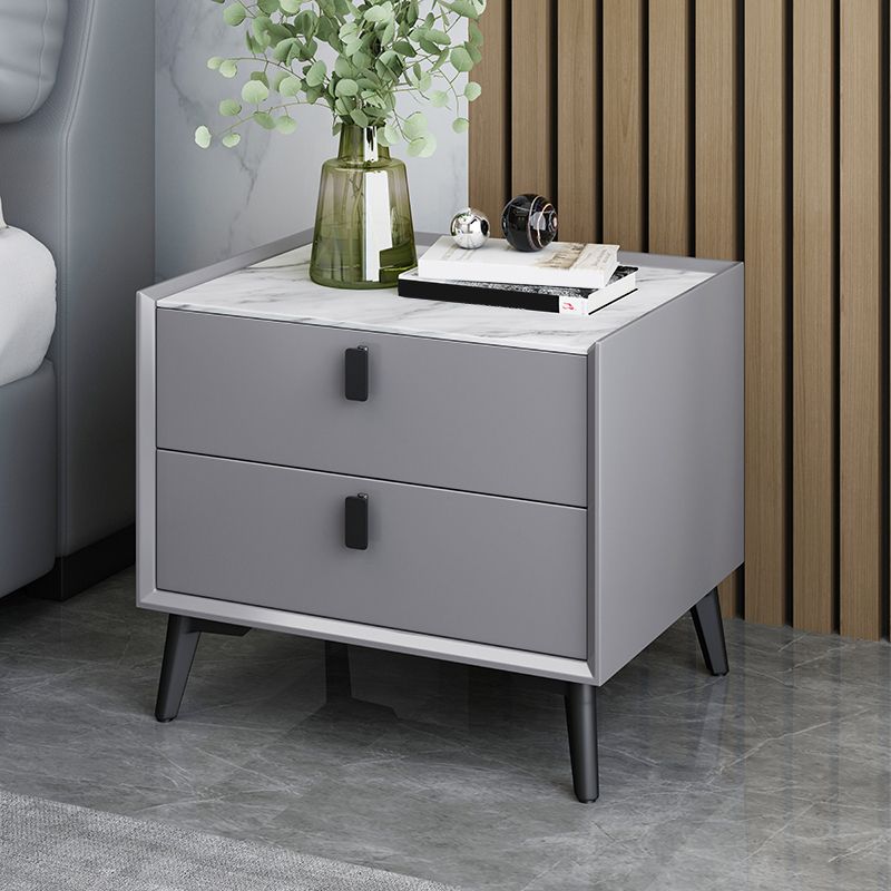 Wood Nightstand Or End Table 18.5" Tall Bed Nightstand with Drawers and Legs Clearhalo 'Bedroom Furniture' 'furn' 'furn_night_stand' 'Furniture' 'night_stand' 'Nightstands' 1200x1200_8e7a3083-ddd9-4cb9-ac00-418cb454ab8a