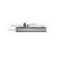 Console multimediale in finto legno Console TV grigia contemporanea con cassetti