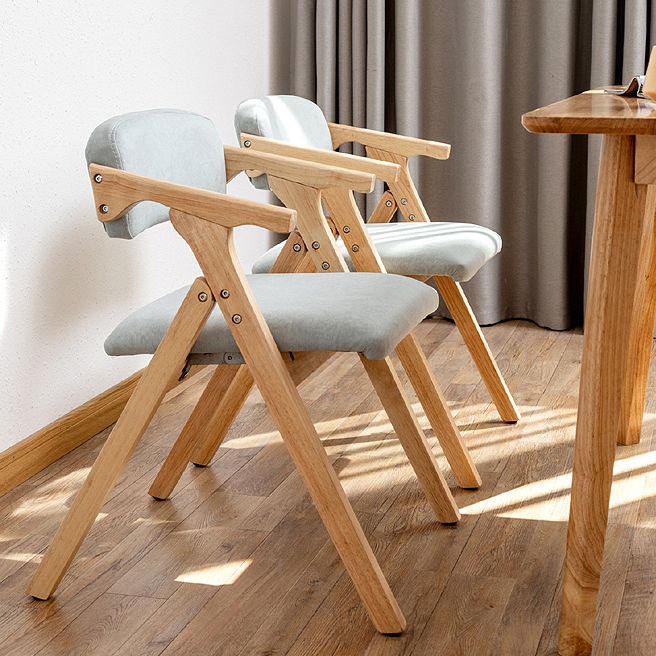 Modern Rubberwood Chairs Set Open Back Folding Side Kitchen Dining Chair Clearhalo ' kitchen&dining_furn' 'Dining Chairs' 'Dining Tables & Seating' 'dining_chair' 'furn' 'furn_dining_chair' 'Furniture' 'furniture_dining_chair' 'Kitchen & Dining Furniture' 'kitchen' 1200x1200_8e7b9ddc-67c8-47f9-8341-7d028bc3c4e7