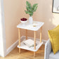 Engineered Wood 4 Legs End Table 2/3-tier Side Table for Living Room Clearhalo 'Coffee & Accent Tables' 'End & Side Tables' 'end_side_tables' 'furn' 'furn_end_side_tables' 'Furniture' 'Living Room Furniture' 1200x1200_8e7c0ae7-d049-412b-a571-7d423b4f1b45
