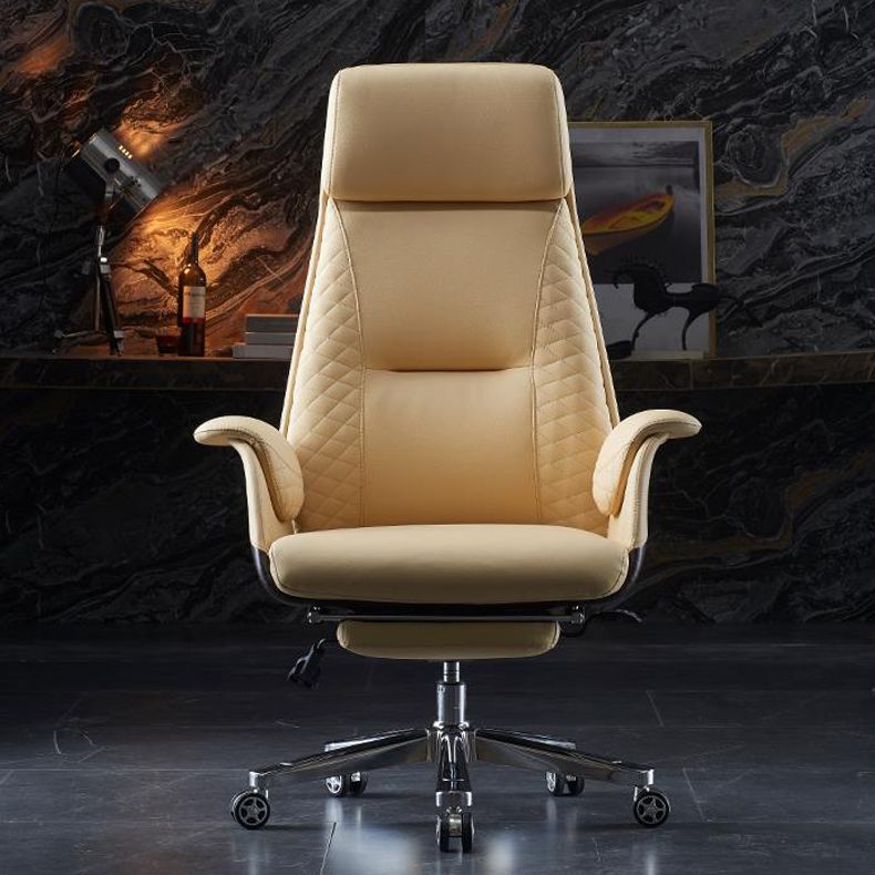 High Back Executive Swivel Office Chair Chrome Metal Frame Modern Ergonomic Task Chair Clearhalo 'furn' 'furn_office_chair' 'Furniture' 'furniture_office_chair' 'Office Chairs' 'Office Furniture' 'office_chair' 1200x1200_8e7d41d8-9774-4cf7-9acd-9d2d8cdd34ac