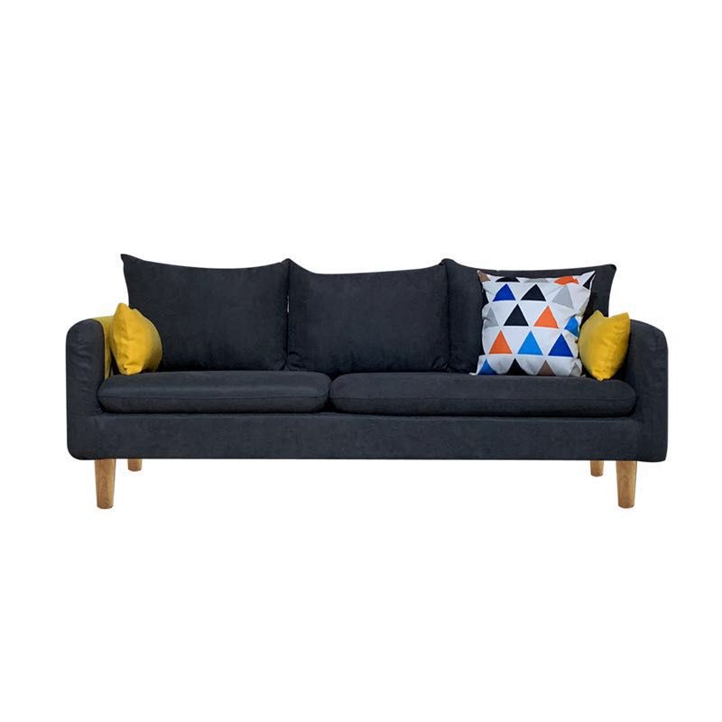 Square Arm Modern Sofa 30"W Linen Sofa for Living Room with Storage Clearhalo 'furn' 'furn_sofas' 'Furniture' 'furniture_sofas' 'kitchen' 'kitchen_sofas' 'Living Room Furniture' 'Sofa' 'sofas' 1200x1200_8e7d6362-dce6-45e4-a926-911742205534
