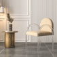 Modern Simple Arm Chair Acrylic Frame Dining Arm Chair for Living Room