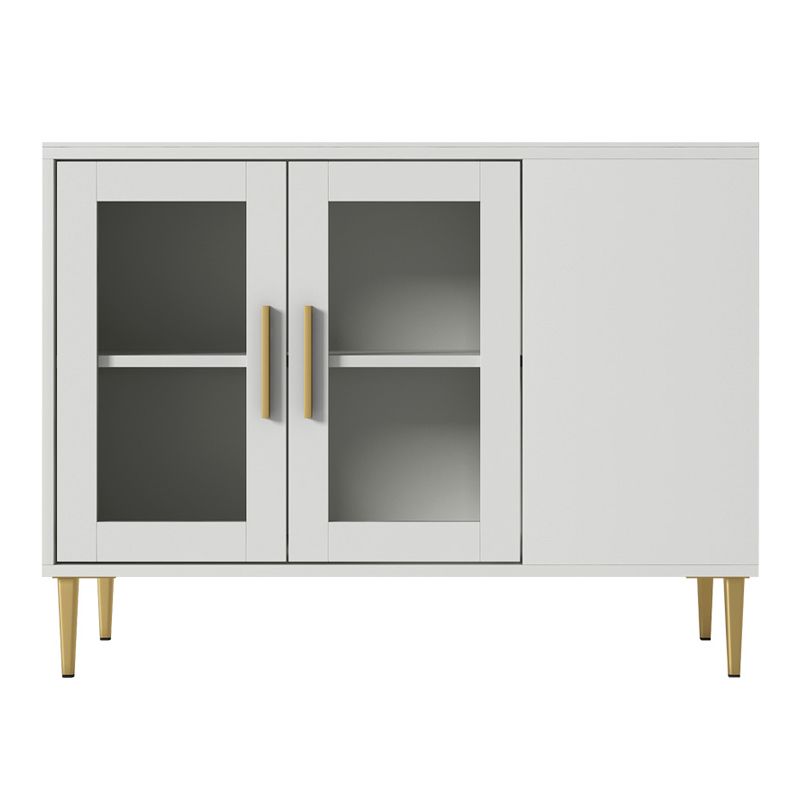 Glam Style Stone Top Buffet Table 2 Drawer Kitchen Table for Dining Room Clearhalo 'buffet_sideboard' 'Buffets & Sideboards' 'furn' 'furn_buffet_sideboard' 'Furniture' 'furniture_buffet_sideboard' 'Kitchen & Dining Furniture' 1200x1200_8e82b238-f483-48f7-90b5-7d63a0bdcce0