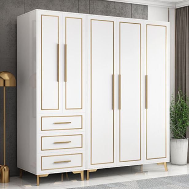 Contemporary Wardrobe Closet with Legs Wooden Wardrobe Armoire Clearhalo 'Armoires & Wardrobes' 'armoires_wardrobes' 'Bedroom Furniture' 'furn' 'furn_armoires_wardrobes' 'Furniture' 1200x1200_8e82b514-727f-4582-a092-177d2cb5ec92