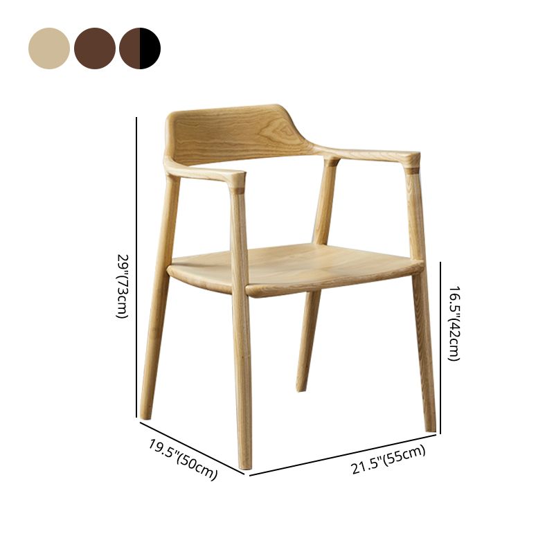 Traditional Arm Dining Chairs Open Back Solid Wood Home Armchairs Clearhalo ' kitchen&dining_furn' 'Dining Chairs' 'Dining Tables & Seating' 'dining_chair' 'furn' 'furn_dining_chair' 'Furniture' 'furniture_dining_chair' 'Kitchen & Dining Furniture' 'kitchen' 1200x1200_8e82d11a-5e3f-4f42-9d98-61fbaff78e56