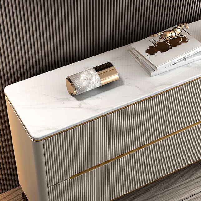 Panneau latéral contemporain moderne en pierre crénza avec des armoires pour la cuisine