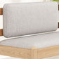 Contemporary Solid Wood Bench Cushioned Backrest Seating Bench with 4 Legs Clearhalo 'Benches' 'Chairs & Seating' 'furn' 'furn_benches' 'Furniture' 'Living Room Furniture' 1200x1200_8e839c69-cdf1-4218-8a3c-45182f2b6a09