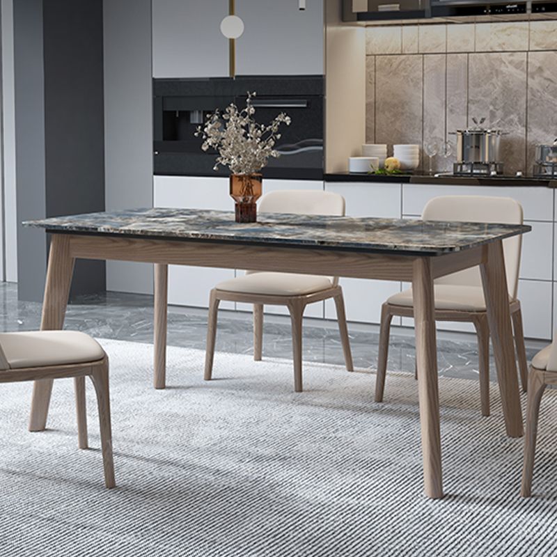 4 Legs Dining Room Table Rectangle Dinner Room Kitchen Table Clearhalo 'Dining Tables & Seating' 'Dining Tables' 'dining_table' 'furn' 'furn_dining_table' 'Furniture' 'Kitchen & Dining Furniture' 1200x1200_8e8445c2-9893-4d51-aa10-d15aac169898