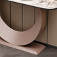 Media de la mesa contemporánea Table de piedra White/Black/Black/Pink Console Table